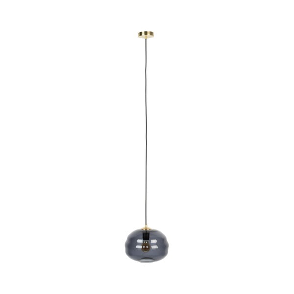 Siva viseča svetilka s steklenim senčnikom 25x25 cm Lauren - White Label