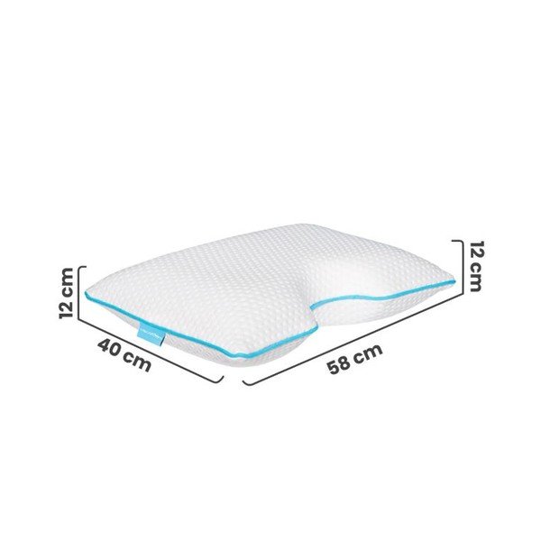 Anatomski vzglavnik s polnilom iz spominske pene 40x58 cm – Mila Home-image-2