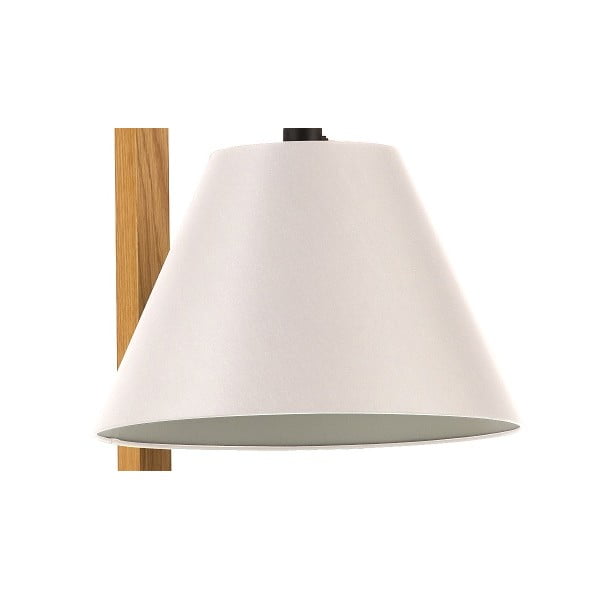 Bela talna svetilka z leseno konstrukcijo Woodman Floor-image-3