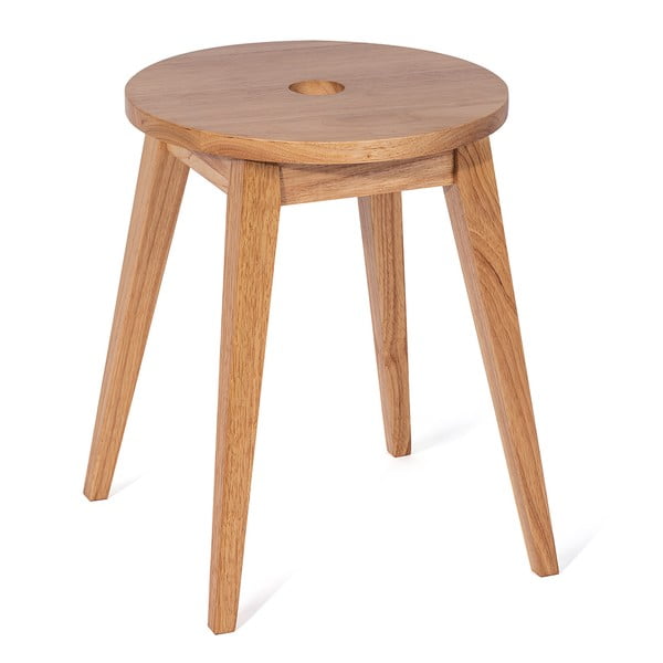 Leseni stolček iz kavčukovca Club - Bonami Selection