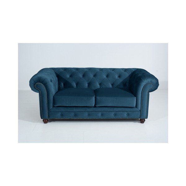 Modra zofa Max Winzer Orleans Velvet, 196 cm