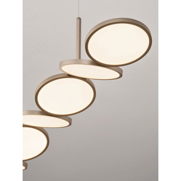 Aluminijasta LED zatemnitvena viseča svetilka v mat zlati barvi Vea – Nova Luce-image-3
