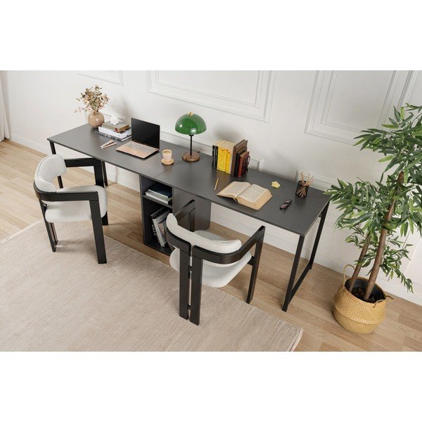 Pisalna miza v mat dekorju 60x240 cm Twin – Kalune Design-image-1