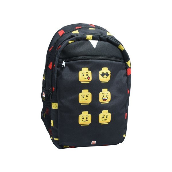 Modri podaljšani šolski nahrbtnik LEGO® Faces