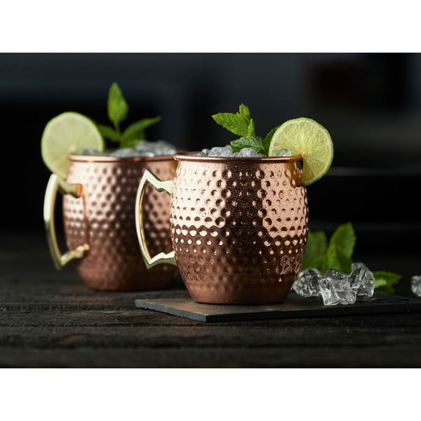Bakrene skodelice iz jekla v kompletu 4 ks 80 ml Moscow Mule – Lyngby Glas-image-2