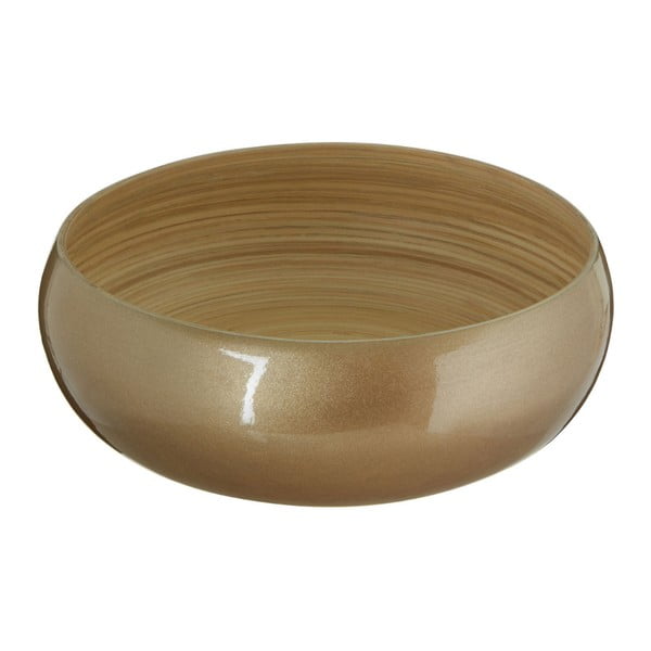 Skleda iz bambusa v zlati barvi Premier Housewares, ⌀ 30 cm