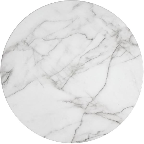 Bela/zlata okrogla klubska mizica v marmornem dekorju ø 79 cm Gwyneth – CosmoLiving by Cosmopolitan-image-2