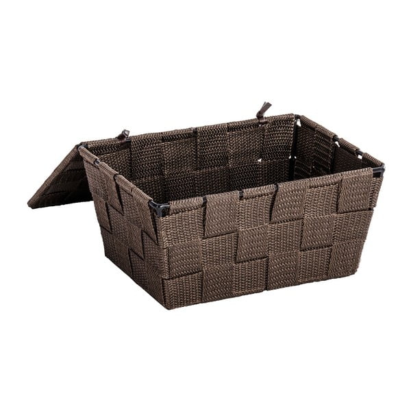 Rjava košara s pokrovom Wenko Adria, 14 x 19 cm-image-1