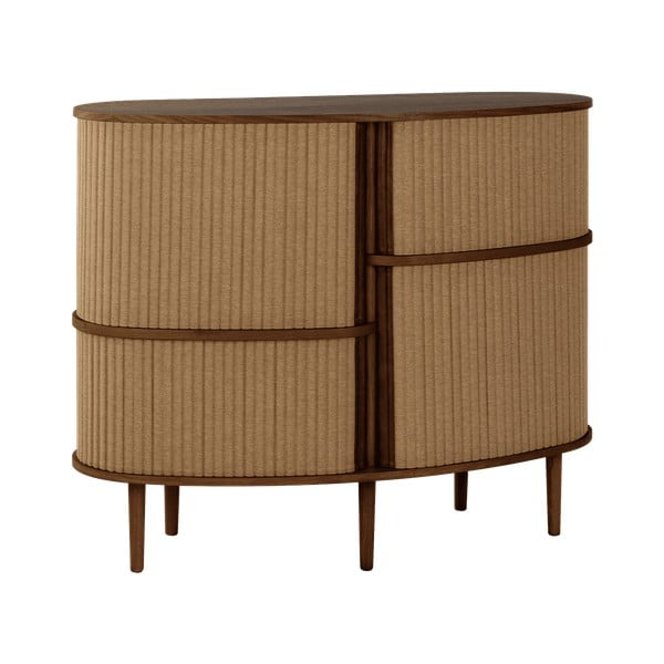 Rjava/svetlo rjava omarica v hrastovem dekorju z drsnimi vrati 120x100x50 cm Audacious – UMAGE-image-2