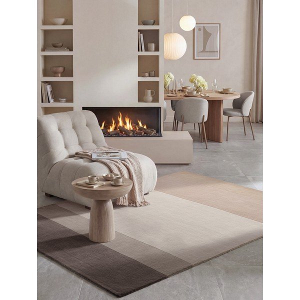 Rjava/kremno bela volnena preproga 120x170 cm Edmund – Villeroy&Boch-image-3