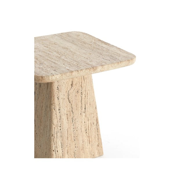 Stranska mizica s kamnito mizno ploščo 45x45 cm Kepami – Light & Living-image-4