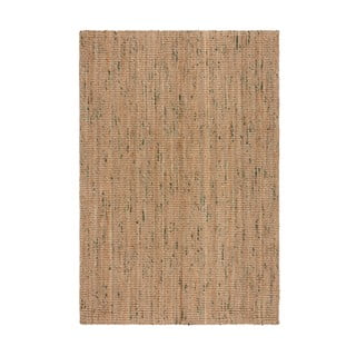 Obojestranska ročno tkana preproga iz jute v naravni in zeleni barvi 120x170 cm Jute Boucle Green – Flair Rugs