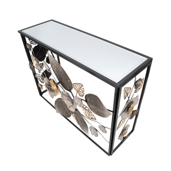 Črna stranska mizica 42x112 cm Glam Dark – Mauro Ferretti-image-2