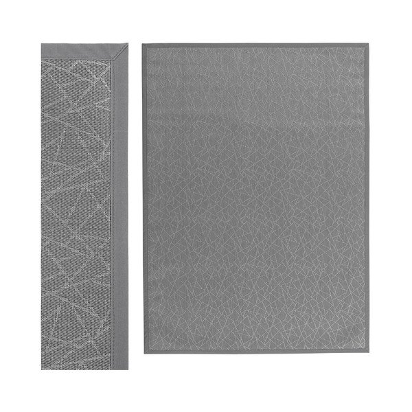 Svetlo siva preproga iz PVC-ja 180x250 cm Geo Silver – Casa Selección-image-1