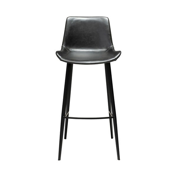 Črn barski stol iz umetnega usnja DAN-FORM Denmark Hype, višina 102 cm-image-2