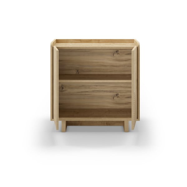 Omarica v hrastovem dekorju v naravni barvi 80x80x40 cm Daira – Marckeric-image-4