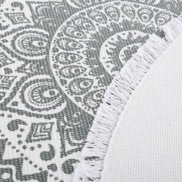 Komplet 2 sivih okroglih preprog Unimasa, ⌀ 90 cm-image-3