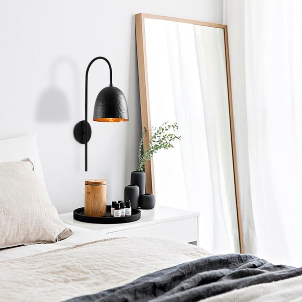 Črna stenska svetilka Tattoo – Opviq lights-image-3