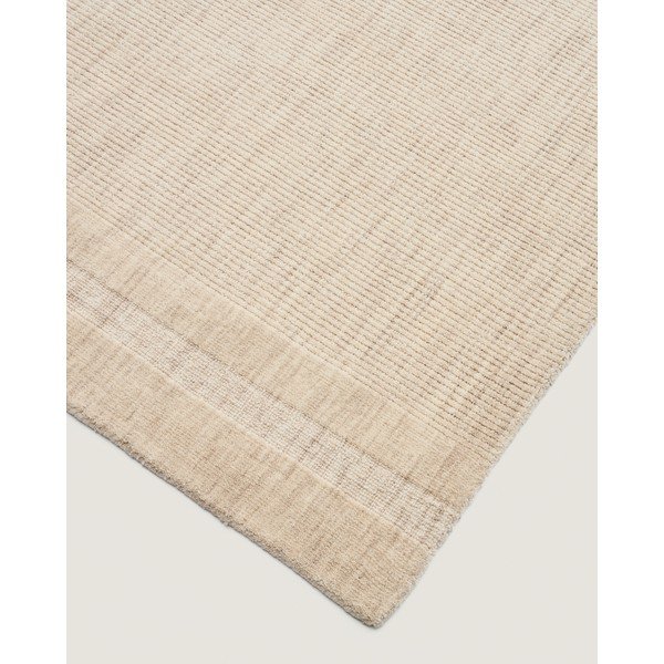 Kremno bela ročno tkana volnena preproga 160x230 cm Dalena – Kave Home-image-3