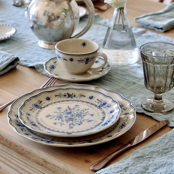 Moder/bež krožnik iz kamenine ø 27 cm Vila – Costa Nova-image-3