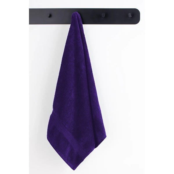 Komplet 2 vijoličnih kopalnih bombažnih brisač in 4 brisač DecoKing Marina-image-1