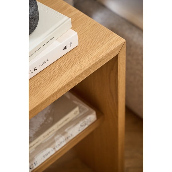 Nočna omarica v hrastovem dekorju v naravni barvi Arlon – Actona-image-2