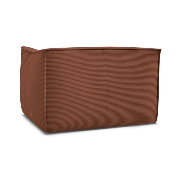 Oranžen fotelj iz rebrastega žameta Giorgia – Bobochic Paris-image-3