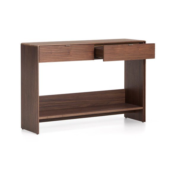 Komoda v orehovem dekorju v temni naravni barvi 120x81x35 cm Norlen – Kave Home-image-4