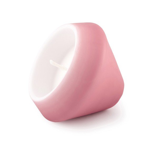 Rožnata Unipar plavajoča sveča v obliki stožca, čas gorenja 15 h