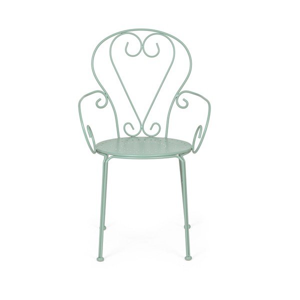 Mentolno zelen kovinski vrtni stol Etienne – Bizzotto-image-2