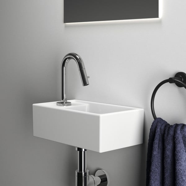 Bel keramičen umivalnik za WC 37x21 cm i.Life S – Ideal Standard-image-4