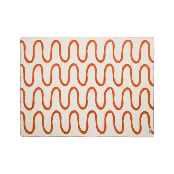 Oranžna odeja 150x200 cm Swirl – noo.ma-image-4