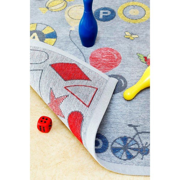 Siva obojestranska otroška preproga Narma Tähemaa, 160 x 230 cm-image-4