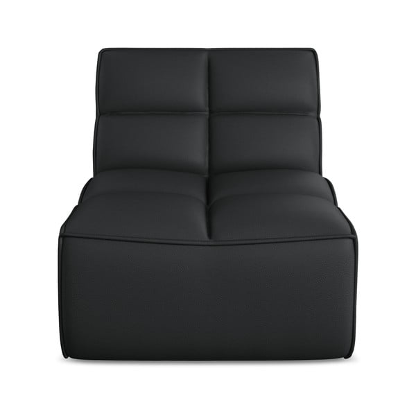 Črn modul za sedežno garnituro iz umetnega usnja Kalai – Makamii