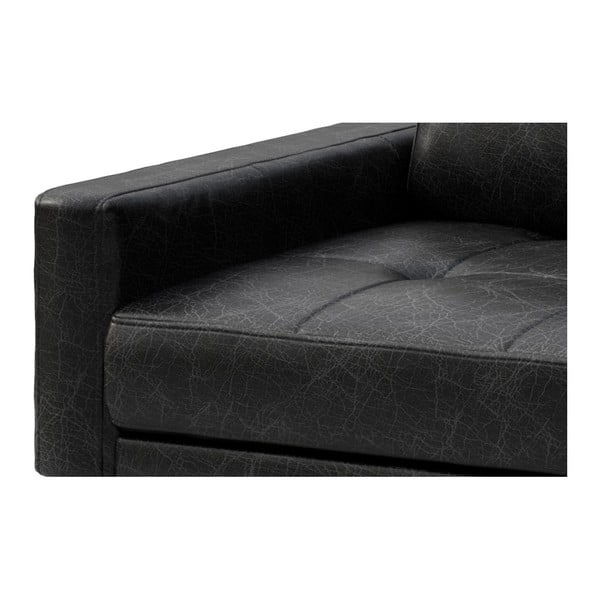 Črna usnjena zofa MESONICA Musso Tufted, 210 cm-image-4