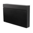 Črna kovinska preklopna/stenska omarica za čevlje 78x48x13 cm Luigi – Spinder Design
