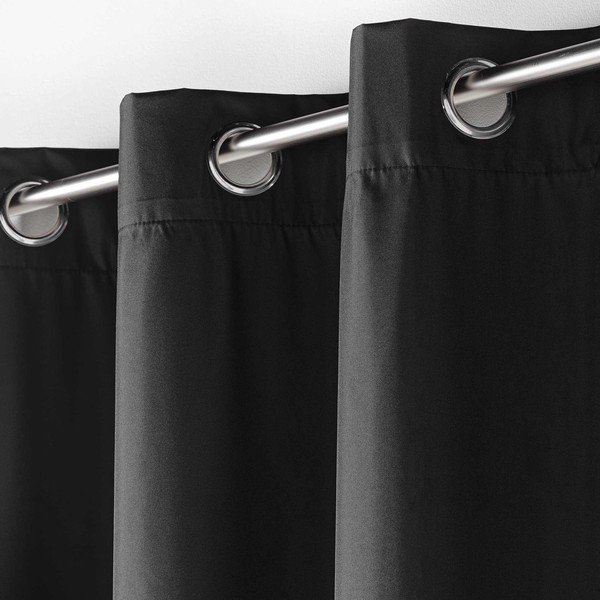 Črna izolacijska zavesa 140x260 cm Icemount – douceur d'intérieur-image-2