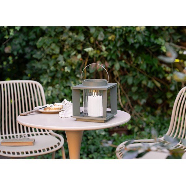 Kovinska/steklena lanterna (višina 20,5 cm) Lohals – House Nordic-image-2