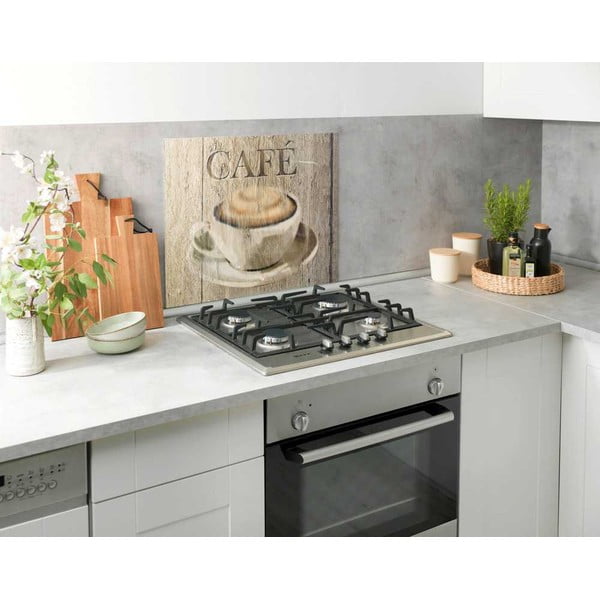 Steklena stenska zaščita za štedilnik Wenko Café , 60 x 50 cm-image-3