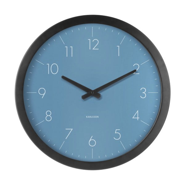 Modra stenska ura iz jelkinega lesa Karlsson Dainty