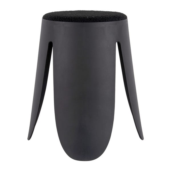 Črn plastičen stolček Savor   – Leitmotiv