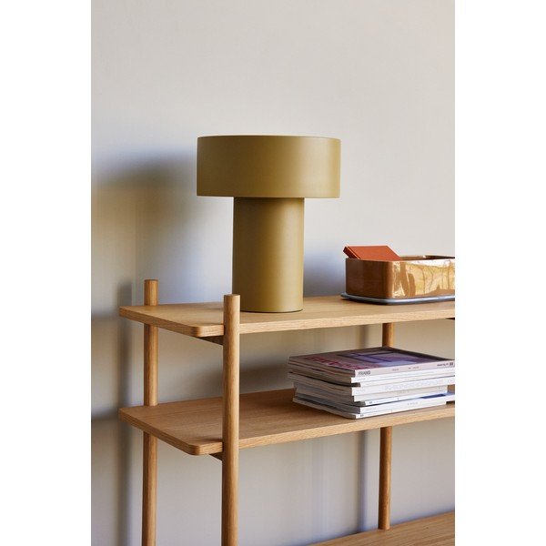 Kaki zelena namizna svetilka (višina 37 cm) Aki – Hübsch-image-1
