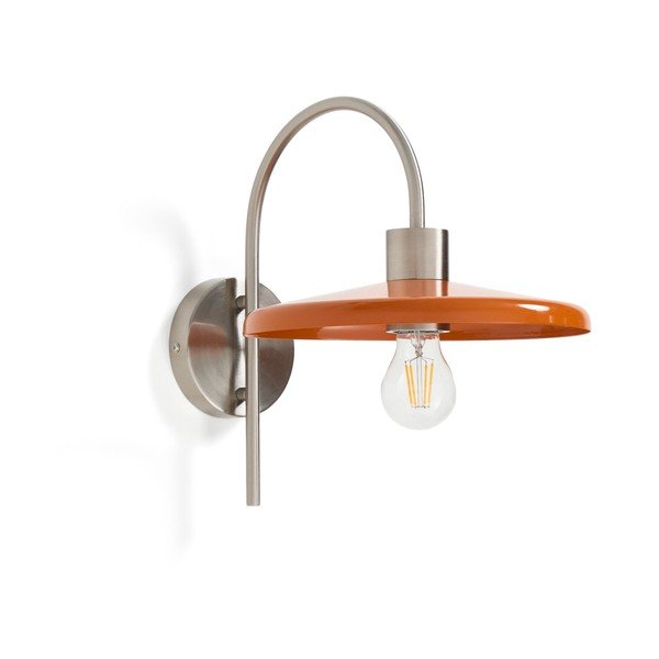 Oranžna stenska svetilka ø 27 cm Nuvira – Kave Home