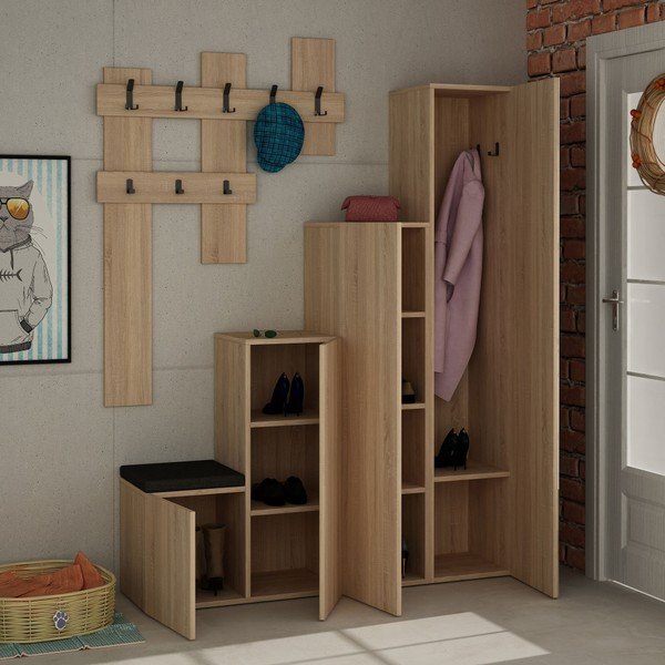 Homitis Up Komplet omarice in stenskega obešalnika Sonomo-image-3