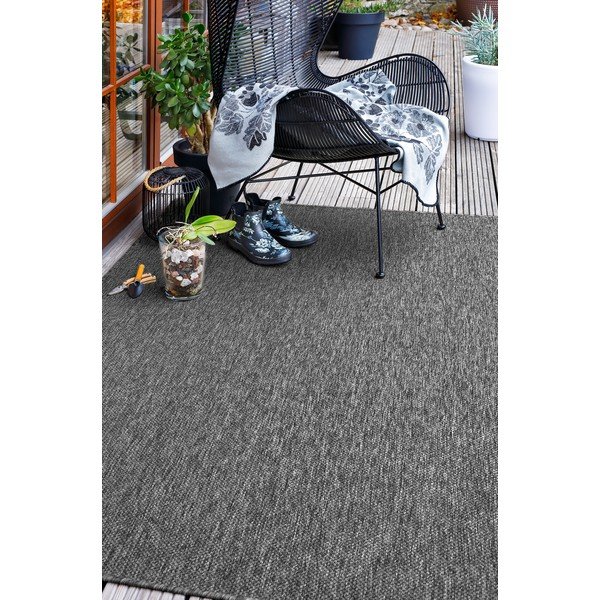 Siva zunanja preproga 160x80 cm Vagabond™ - Narma-image-1