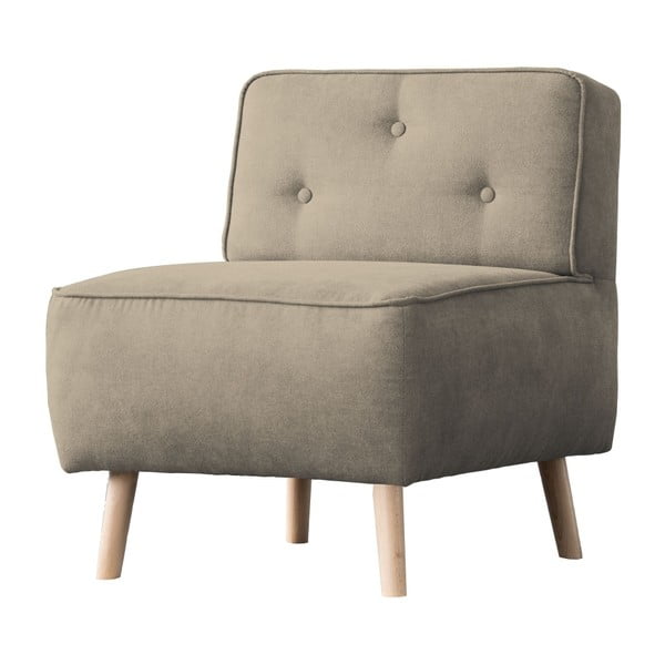 Siva in rjava Kooko Home Lounge fotelj