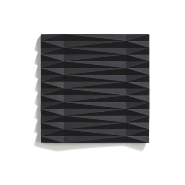 Črna silikonska podloga za lonec Zone Origami Yato, 16 x 16 cm