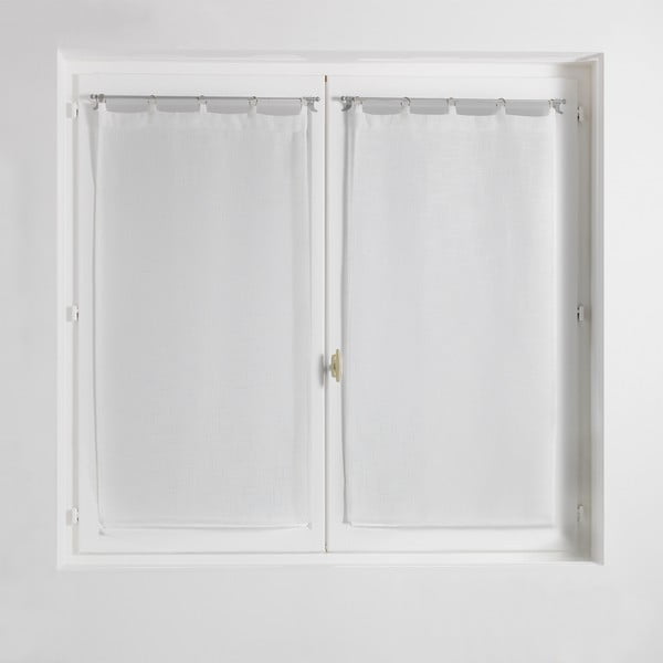 Bele prosojne zavese iz tančice v kompletu 2 ks 60x90 cm Milza – douceur d'intérieur