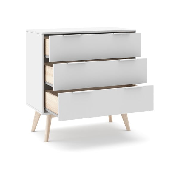 Bela nizka komoda 80x83 cm Campus – Marckeric-image-4