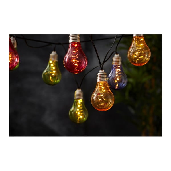 Barvita solarna LED svetlobna veriga, primerna za uporabo na prostem Star Trading Glow, dolžina 1,9 m-image-2